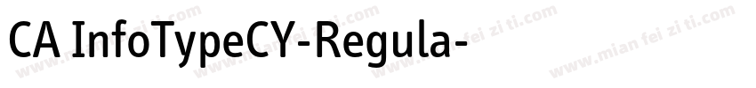 CA InfoTypeCY-Regula字体转换